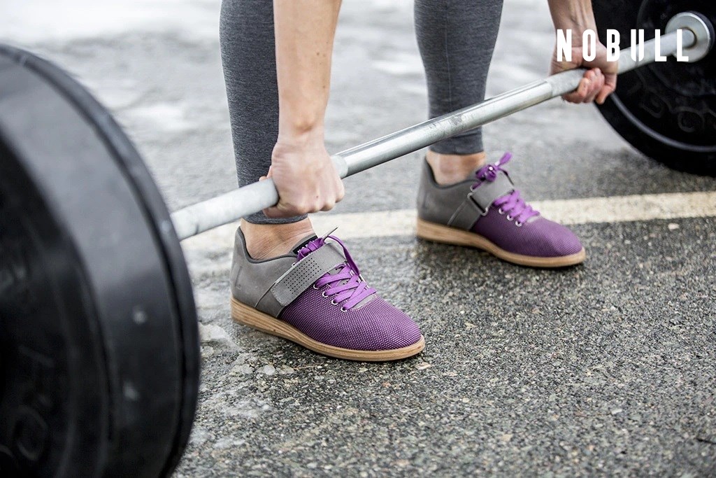Purple weightlifting shoes hot sale